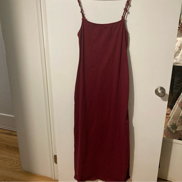 NWT Motel Maxi Bodycon Spaghetti Strap Dress Flaw - Picture 5 of 11